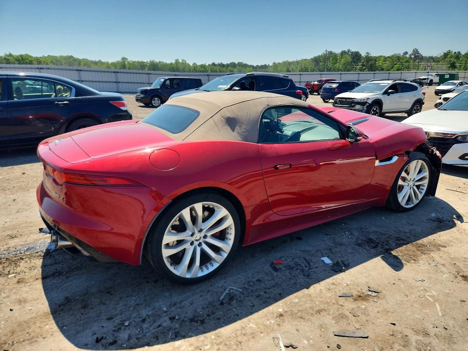 2014 Jaguar F-type VIN SAJWA6GLXEMK04591 COPART salvage auction — FRONT END, Va - Cert Of Title - Salvage, sold $7,500 on 2026-08-19 (photo 3)