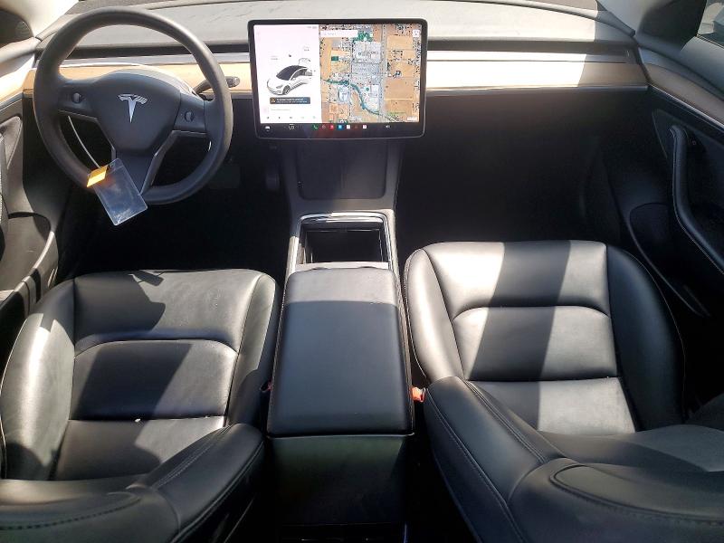 2021 Tesla VIN 5YJ3E1EB7MF077924 COPART salvage auction — FRONT END, Ca - Salvage Certificate, sold $7,600 on 2026-07-07 (photo 8)