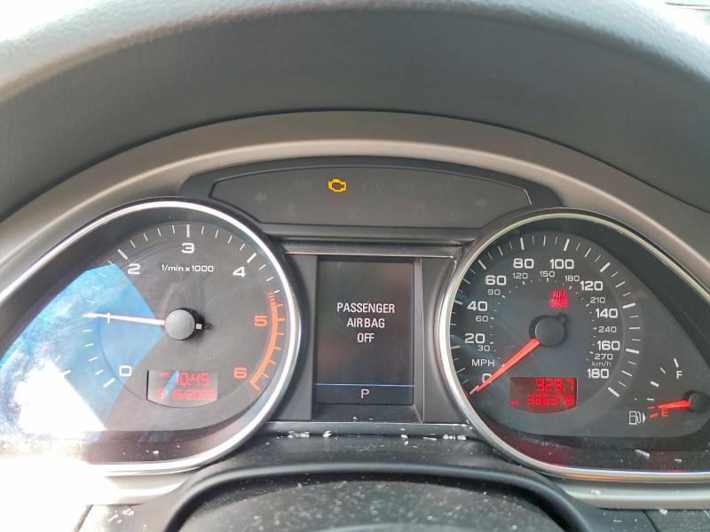 2009 Audi Q7 VIN WA1AM74L89D036816 COPART salvage auction — VANDALISM, On - Permit No Brand - Unfit, sold $200 on 2026-07-08 (photo 9)