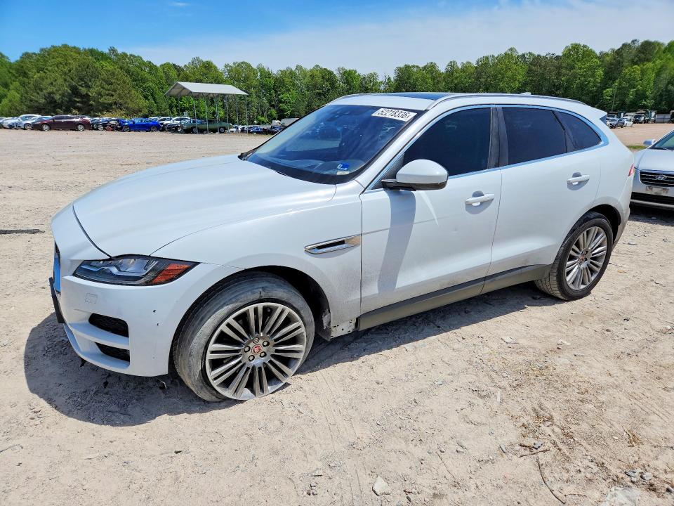 2018 Jaguar F-pace VIN SADCN2EV0JA242365 COPART salvage auction — FRONT END, Va - Cert Of Title - Salvage, sold $4,200 on 2026-07-20 (photo 1)