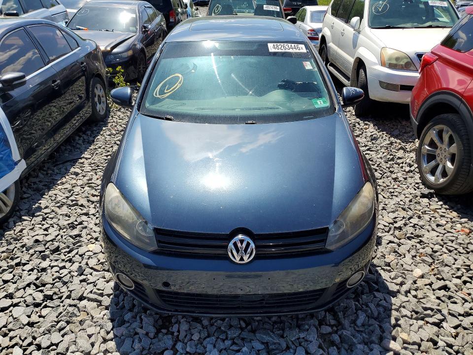2012 Volkswagen Golf VIN WVWNM7AJ2CW037384 COPART salvage auction — MECHANICAL, Nj - Certificate Of Title (P), sold $1,550 on 2026-07-31 (photo 5)
