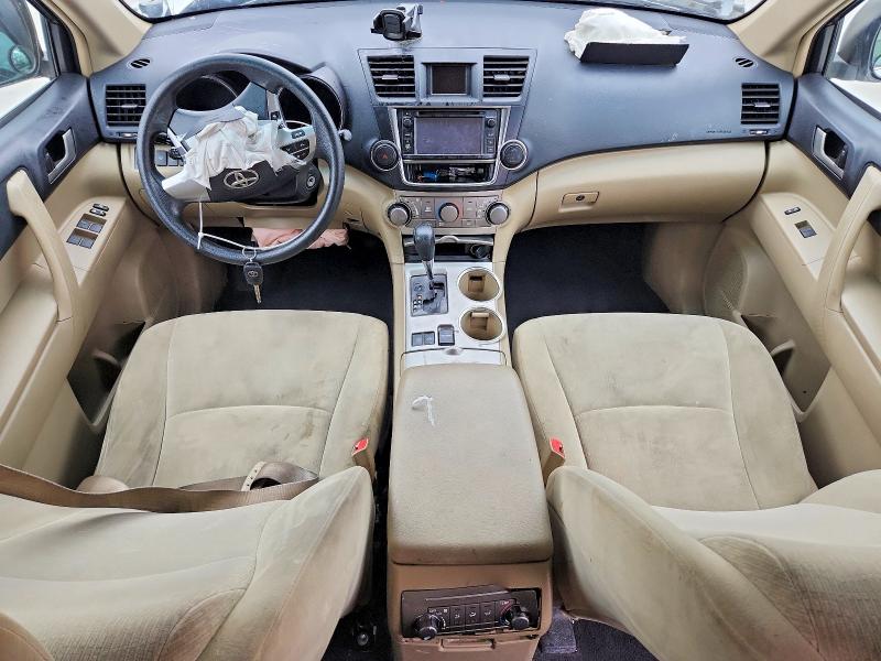2013 Toyota Highlander VIN 5TDZA3EH8DS035196 COPART salvage auction — FRONT END, Tx - Salvage Vehicle Title, sold $1,750 on 2026-07-21 (photo 8)