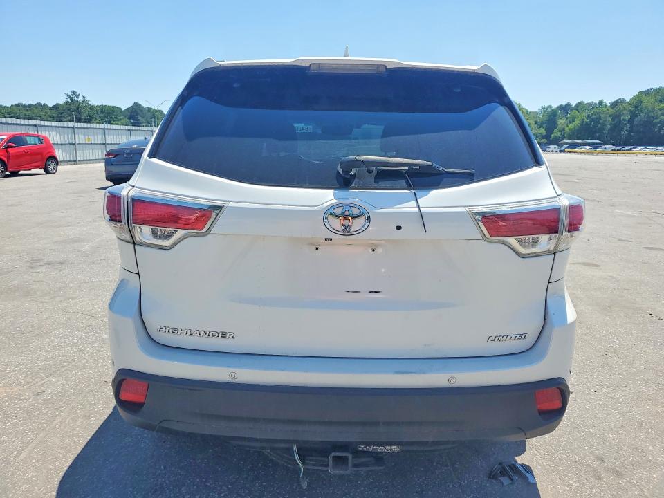 2016 Toyota Highlander VIN 5TDYKRFH0GS132052 COPART salvage auction — FRONT END, Nc - Dealer Only Clean Title (P), sold $10,300 on 2026-07-28 (photo 6)