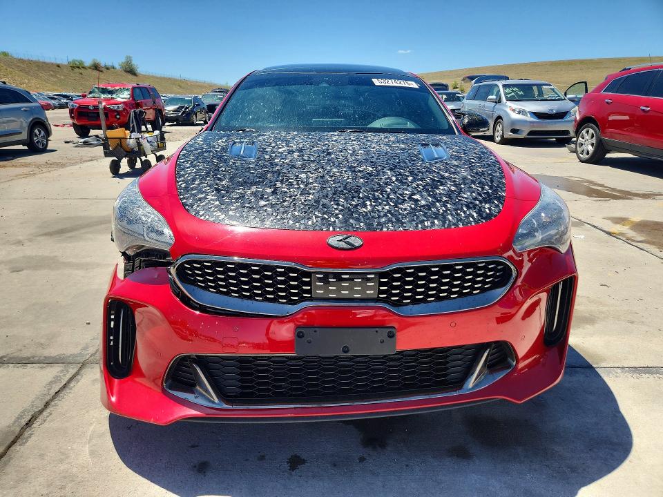 2018 Kia Stinger VIN KNAE55LC1J6018268 COPART salvage auction — FRONT END, Co - Public - Salvage Title, sold $5,200 on 2026-07-27 (photo 5)