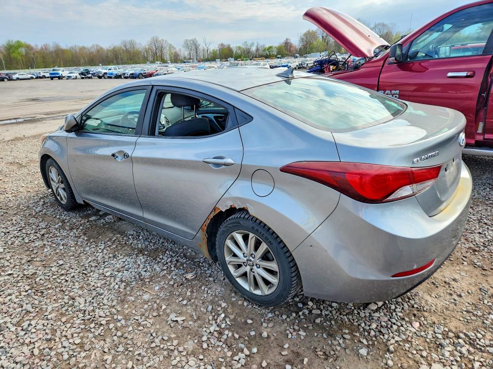 2015 Hyundai Elantra VIN KMHDH4AEXFU235238 COPART salvage auction — VANDALISM, Ny - Mv907A-Parts Only, sold $450 on 2026-07-13 (photo 2)