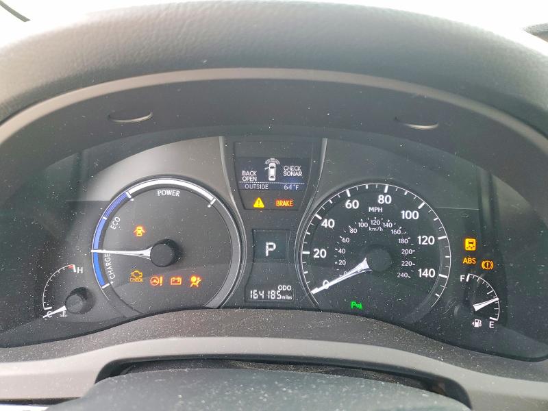 2013 Lexus VIN JTJBC1BA4D2053688 COPART salvage auction — FRONT END, Ca - Salvage Certificate, sold $2,300 on 2026-07-07 (photo 9)