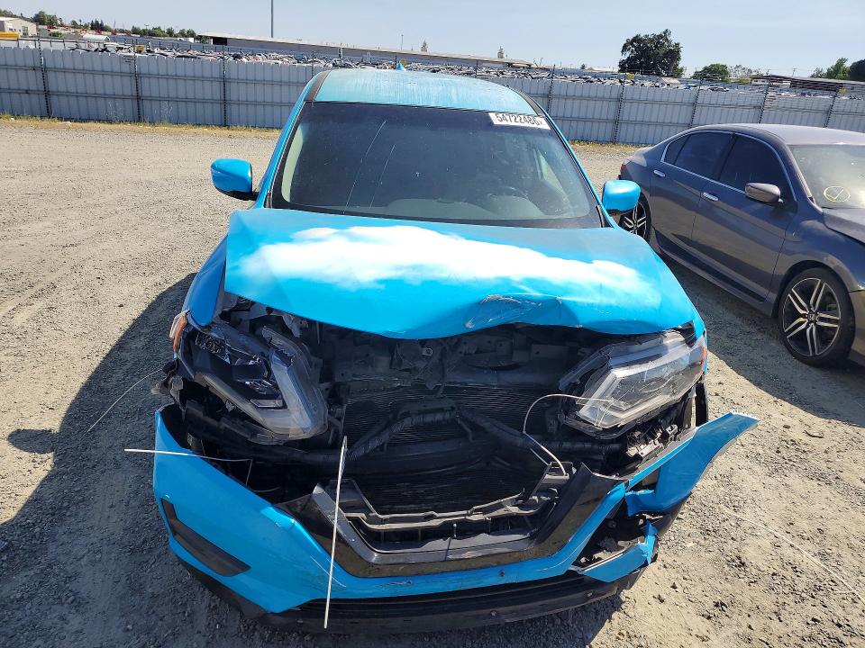 2017 Nissan Rogue VIN JN8AT2MT8HW138393 COPART salvage auction — FRONT END, Ca - Salvage Certificate, sold $900 on 2026-07-09 (photo 5)