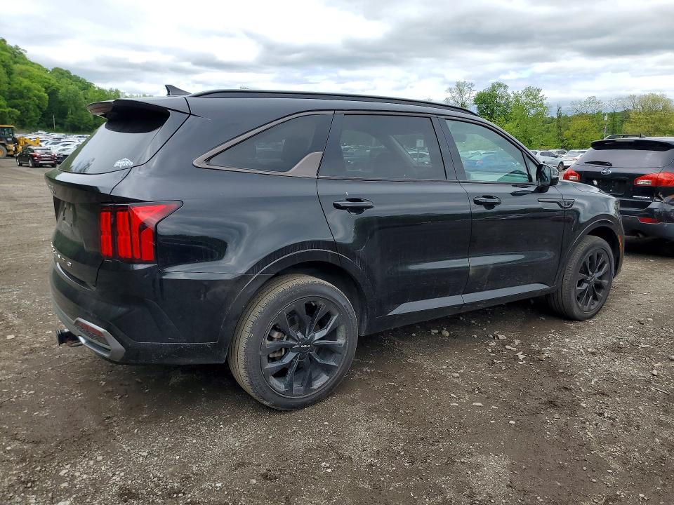 2022 Kia Sorento VIN 5XYRKDLF1NG115846 COPART salvage auction — BURN, NY - MV-907A SALVAGE CERTIFICATE, sold $700 on 2026-07-21 (photo 3)