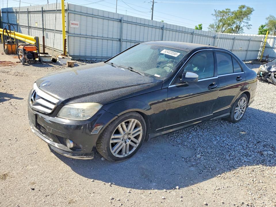 2009 Mercedes-benz C class VIN WDDGF81X69R078322 COPART salvage auction — WATER/FLOOD, Id - Salvage Certificate Of Title, sold $500 on 2026-07-24 (photo 1)