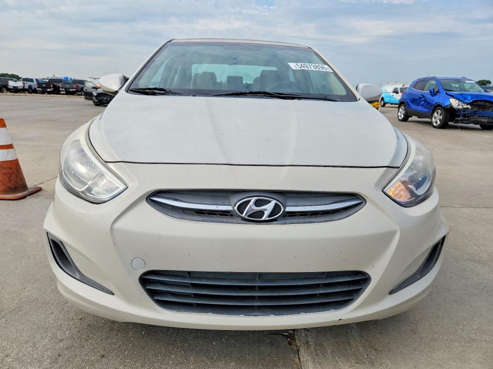 2016 Hyundai Accent VIN KMHCT4AE0GU043886 COPART salvage auction — REAR END, TX - CERT OF TITLE-REBUILT SALVAGE, sold $675 on 2026-07-16 (photo 5)