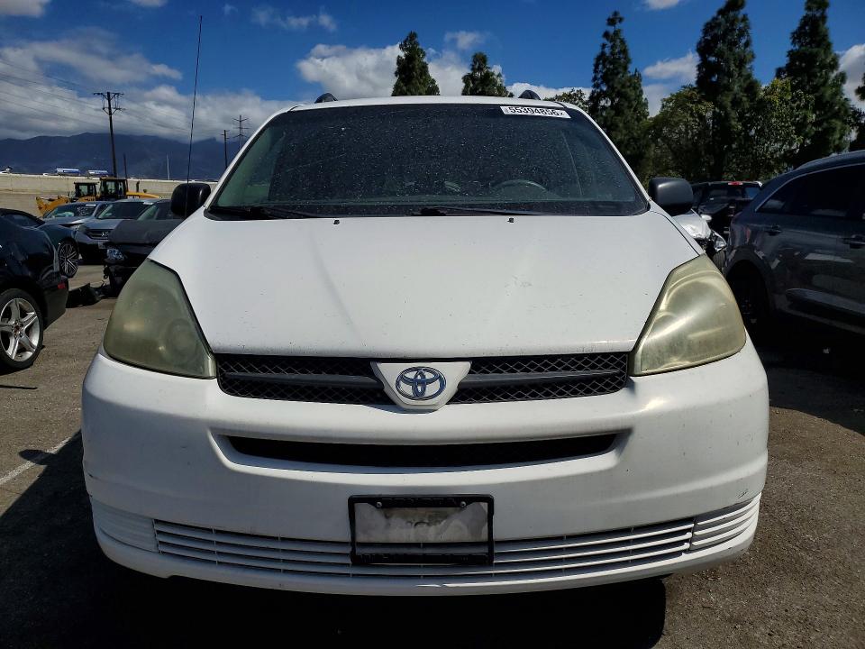 2005 Toyota Sienna VIN 5TDZA23C75S378522 COPART salvage auction — REAR END, Ca - Salvage Certificate, sold $1,700 on 2026-07-09 (photo 5)