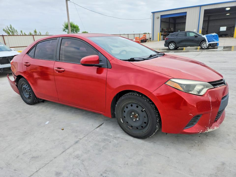 2014 Toyota Corolla VIN 5YFBURHE7EP019224 COPART salvage auction — REAR END, Tx - Salvage Vehicle Title, sold $1,000 on 2026-07-14 (photo 4)