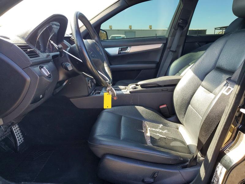 2010 Mercedes-benz C class VIN WDDGF5EB1AF424814 COPART salvage auction — FRONT END, CA - SALVAGE CERTIFICATE, sold $600 on 2026-07-13 (photo 7)