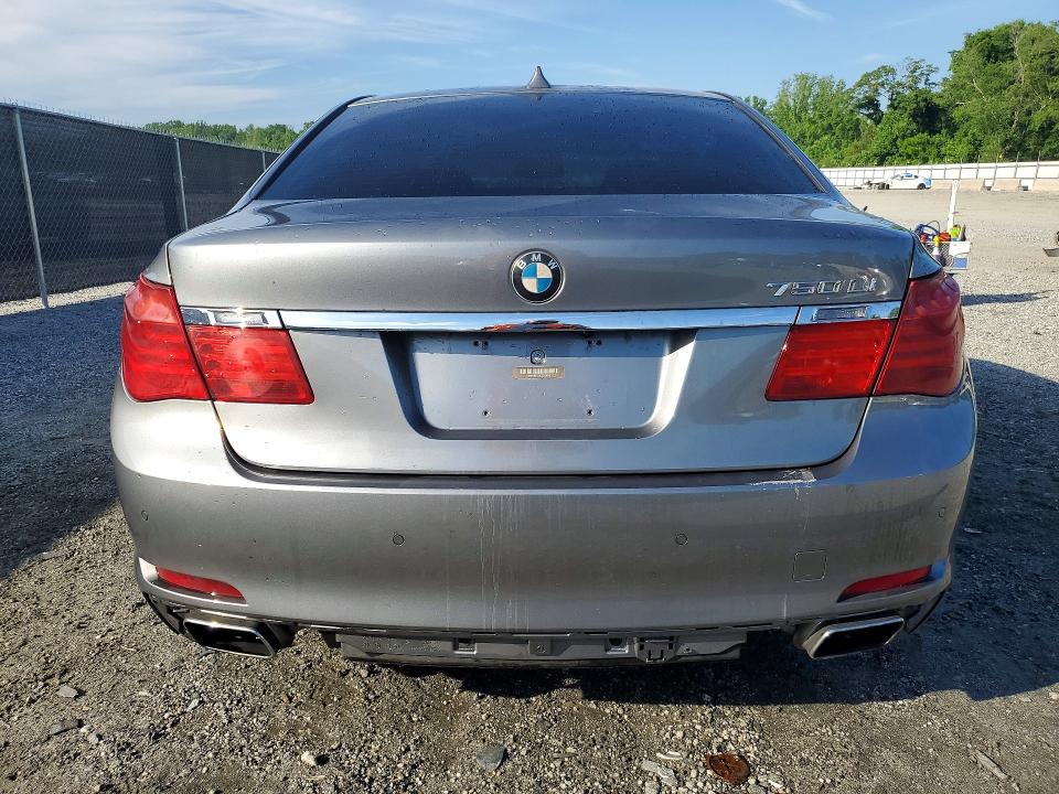 2012 BMW 7 series VIN WBAKB8C52CC963698 COPART salvage auction — ENGINE BURN, Sc - Cert Of Title-Salvage, sold $700 on 2026-07-13 (photo 6)