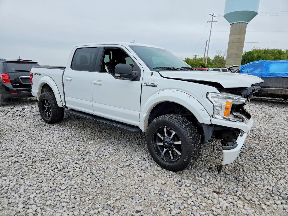 2018 Ford F-150 VIN 1FTEW1E59JFD07163 COPART salvage auction — FRONT END, Mi - Certificate Of Title, sold $3,950 on 2026-07-02 (photo 4)