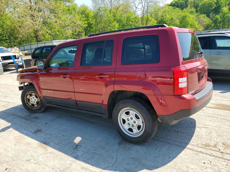 2016 Jeep Liberty (patriot) VIN 1C4NJPBA8GD744367 COPART salvage auction — FRONT END, PA - CERTIFICATE OF SALVAGE, sold $550 on 2026-07-02 (photo 2)