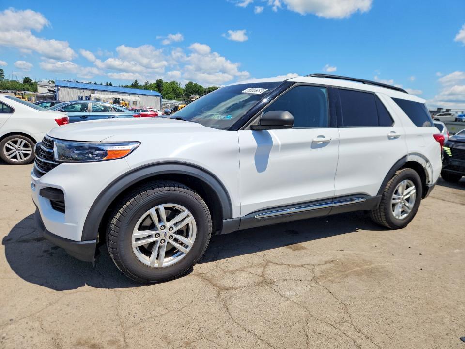 2021 Ford Explorer VIN 1FMSK7DH0MGA55701 COPART salvage auction — REAR END, Pa - Certificate Of Salvage, sold $6,900 on 2026-07-02 (photo 1)