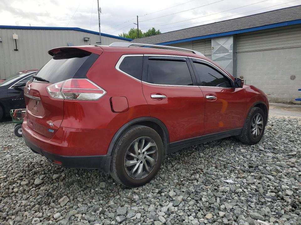 2014 Nissan Rogue VIN 5N1AT2MT0EC797671 COPART salvage auction — MINOR DENT/SCRATCHES, NC - DEALER ONLY CLEAN TITLE, sold $150 on 2026-07-09 (photo 3)