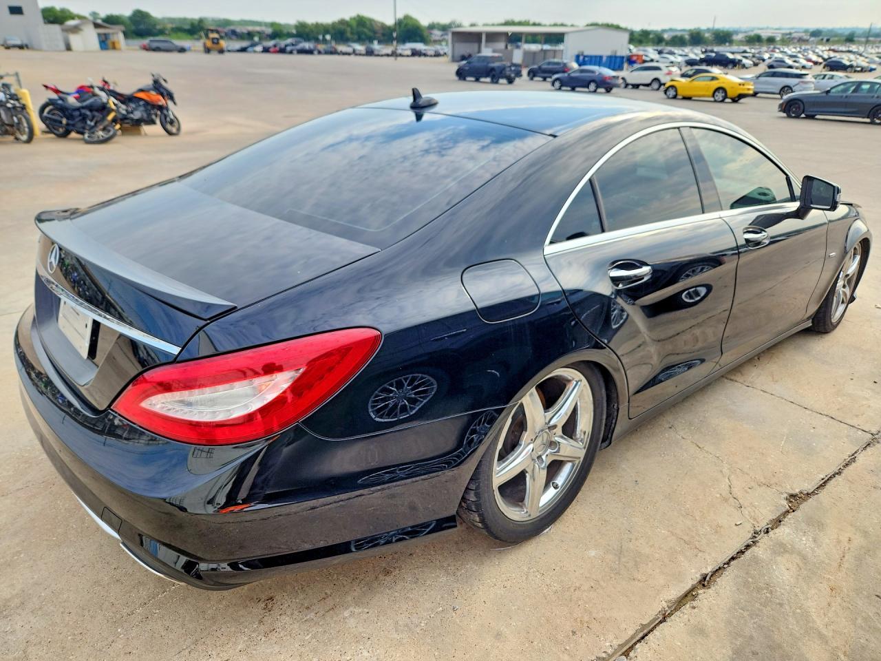 2012 Mercedes-Benz CLS-Class VIN WDDLJ7DBXCA015107 COPART salvage auction — Front End, TX - CERTIFICATE OF TITLE, sold $1,850 on 2026-07-09 (photo 3)