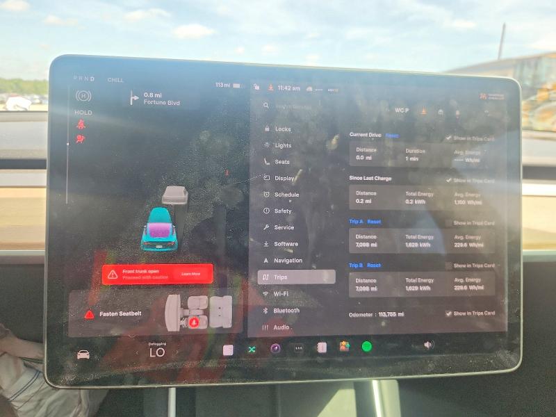 2019 Tesla Model 3 VIN 5YJ3E1EAXKF307198 COPART salvage auction — FRONT END, Al - Cert Of Title-Salvage Title, sold $6,200 on 2026-07-17 (photo 9)