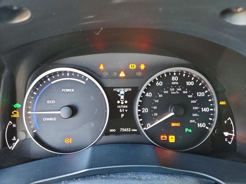 2015 Lexus Es 300h VIN JTHBW1GG0F2096353 COPART salvage auction — FRONT END, CA - SALVAGE CERTIFICATE, sold $3,700 on 2026-07-13 (photo 9)
