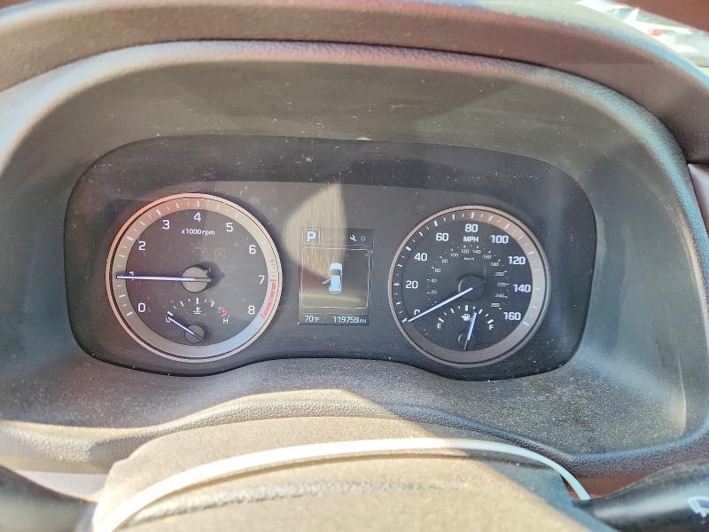 2017 Hyundai Tucson VIN KM8J33A21HU302491 COPART salvage auction — REAR END, Tx - Salvage Vehicle Title, sold $2,700 on 2026-07-07 (photo 9)
