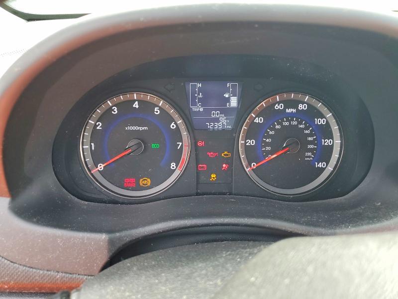 2017 Hyundai Accent VIN KMHCT5AE7HU345733 COPART salvage auction — REAR END, Fl - Certificate Of Destruction, sold $750 on 2026-07-15 (photo 9)