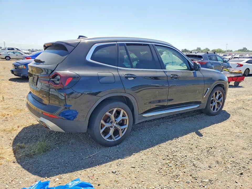 2022 BMW X3 VIN 5UX43DP01N9N22711 COPART salvage auction — Front End, CA - DIS/DLR/EXP ONLY CLEAN TITLE (P), sold $9,800 on 2026-07-03 (photo 3)