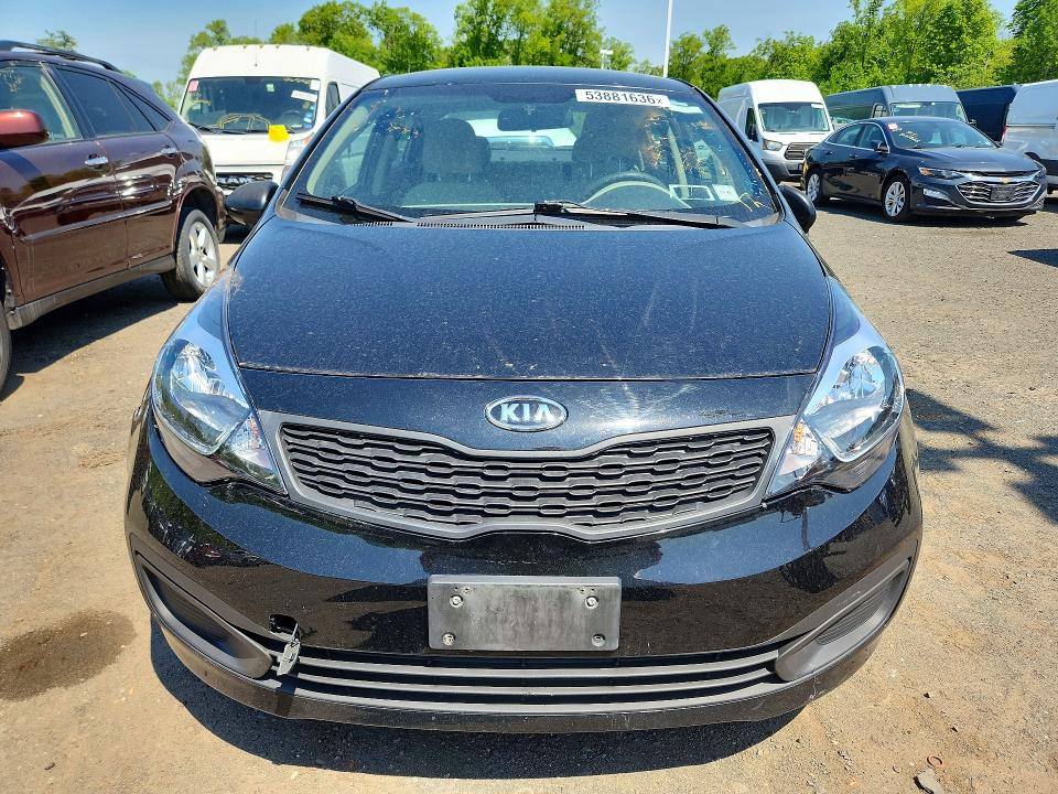 2013 Kia Rio VIN KNADM4A34D6268099 COPART salvage auction — FRONT END, Ny - Certificate Of Title, sold $1,550 on 2026-07-09 (photo 5)