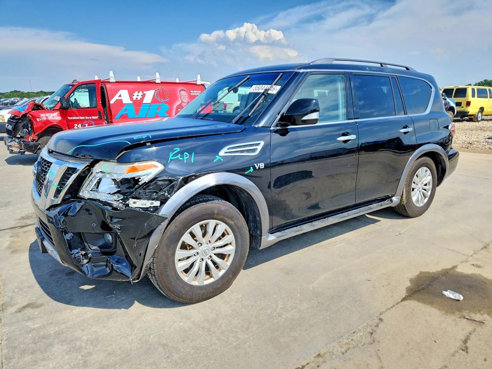 2017 Nissan Armada VIN JN8AY2ND4H9007906 COPART salvage auction — FRONT END, TX - CERTIFICATE OF TITLE, sold $2,200 on 2026-07-16 (photo 1)