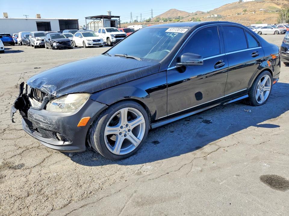 2010 Mercedes-benz C class VIN WDDGF5EB1AF424814 COPART salvage auction — FRONT END, CA - SALVAGE CERTIFICATE, sold $600 on 2026-07-13 (photo 1)