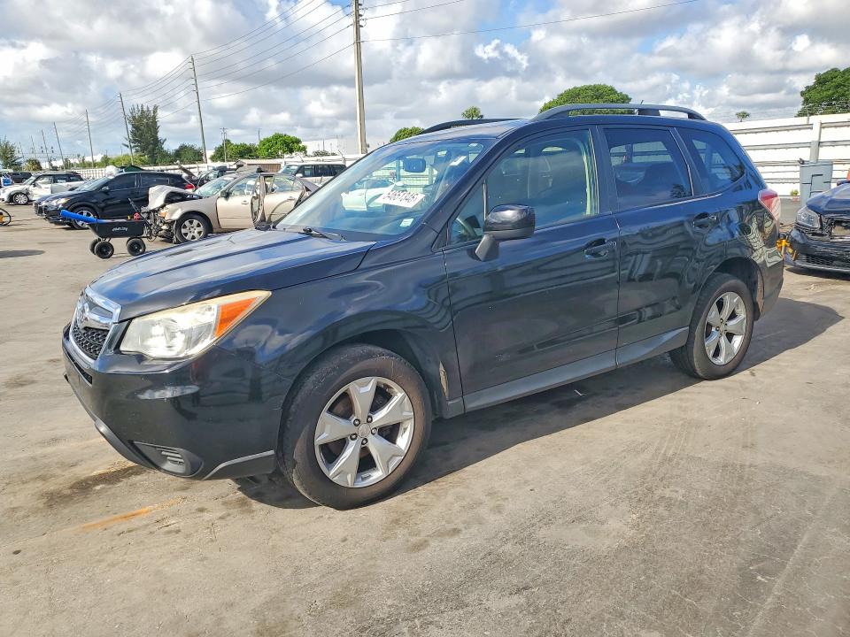 2014 Subaru Forester VIN JF2SJAEC8EH467868 COPART salvage auction — MINOR DENT/SCRATCHES, FL - CERTIFICATE OF TITLE, sold $975 on 2026-07-27 (photo 1)