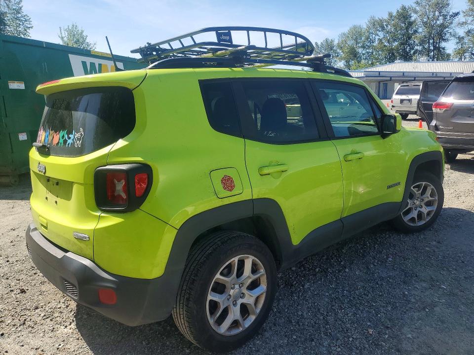 2018 Jeep Renegade VIN ZACCJBBB6JPH86547 COPART salvage auction — FRONT END, Wa - Bill Of Sale, sold $1,100 on 2026-07-20 (photo 3)