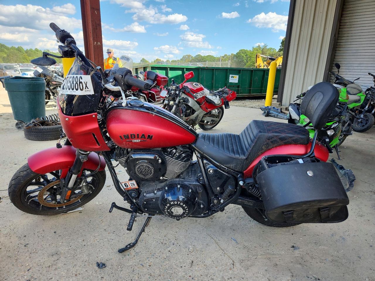 2023 Indian Motorcycle Co. Sport Chief VIN 56KDSDBH9P3011216 COPART salvage auction — Front End, MD - CERTIFICATE OF TITLE, sold $3,700 on 2026-07-02 (photo 3)