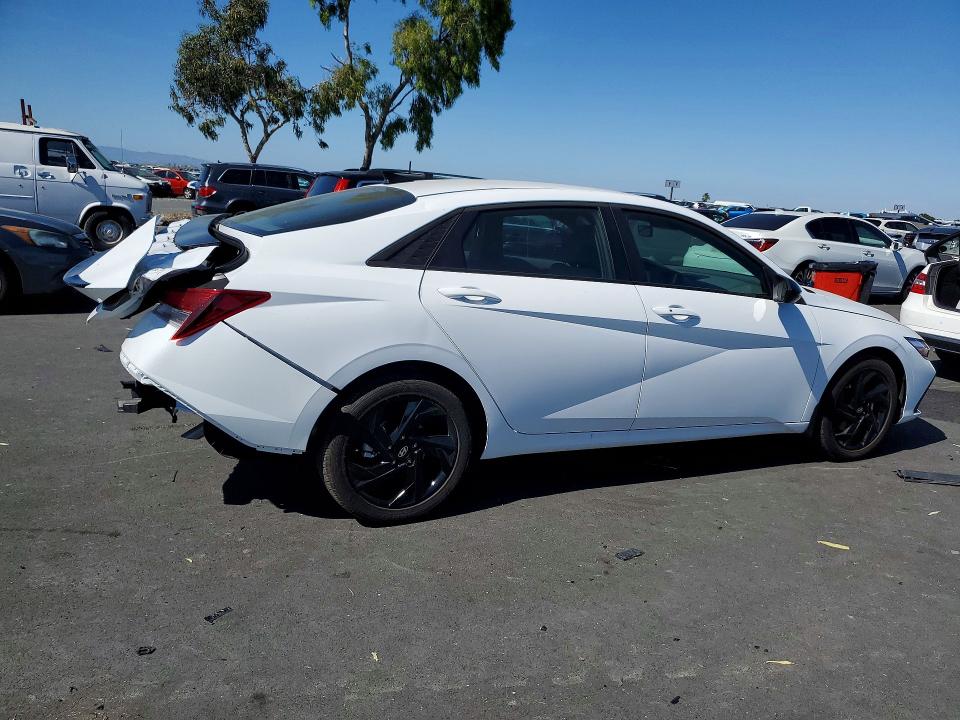 2026 Hyundai Elantra VIN KMHLM4DG9TU179227 COPART salvage auction — REAR END, CA - SALVAGE CERTIFICATE, sold $2,800 on 2026-07-20 (photo 3)
