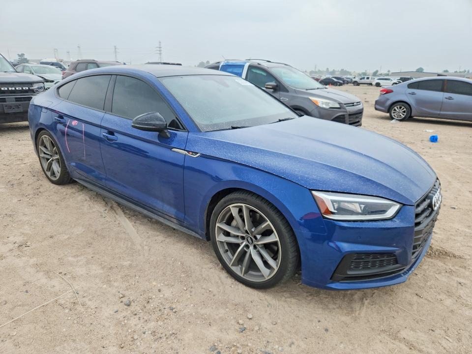 2019 Audi A5 VIN WAUENCF52KA023737 COPART salvage auction — UNDERCARRIAGE, Tx - Salvage Vehicle Title, sold $15,300 on 2026-07-17 (photo 4)
