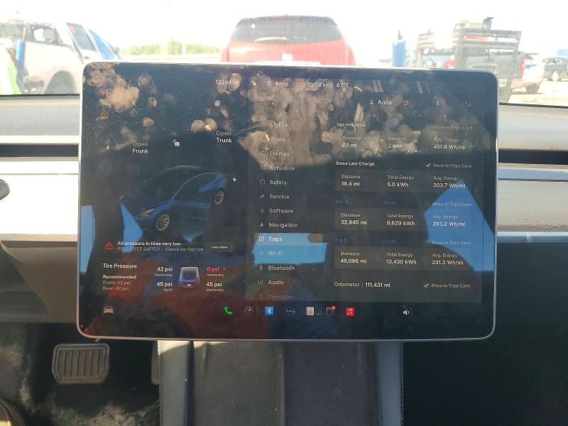 2022 Tesla Model 3 VIN 5YJ3E1EA1NF189868 COPART salvage auction — FRONT END, Mi - Certificate Of Title, sold $2,650 on 2026-07-24 (photo 9)