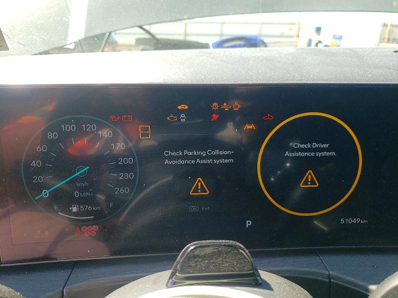 2024 Hyundai Santa fe VIN 5NMP34G12RH003913 COPART salvage auction — FRONT END, VA - CERT OF TITLE - SALVAGE, sold $5,500 on 2026-07-06 (photo 9)
