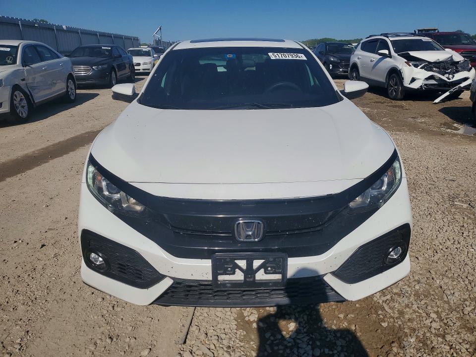 2017 Honda Civic VIN SHHFK7H57HU207736 COPART salvage auction — HAIL, Ks - Cert Of Title-Salvage, sold $100 on 2026-07-21 (photo 5)