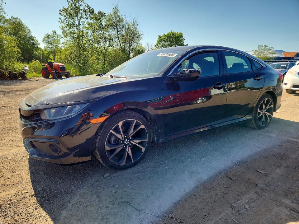 2021 Honda Civic VIN 2HGFC2F81MH536808 COPART salvage auction — HAIL, OH - CERT OF TITLE-SALVAGE, sold $8,000 on 2026-07-02 (photo 1)