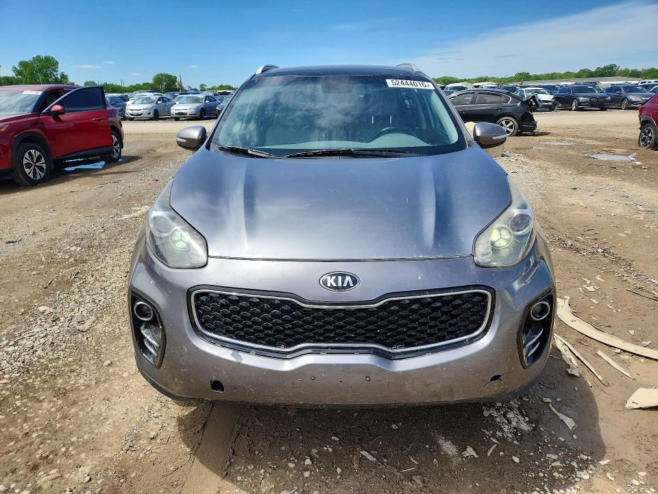 2017 Kia Sportage VIN KNDPNCAC8H7071055 COPART salvage auction — FRONT END, Id - Salvage Certificate Of Title, sold $2,150 on 2026-07-07 (photo 5)