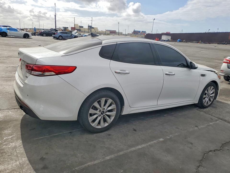 2018 Kia Optima VIN 5XXGU4L36JG180570 COPART salvage auction — FRONT END, Ca - Salvage Certificate, sold $2,400 on 2026-07-15 (photo 3)