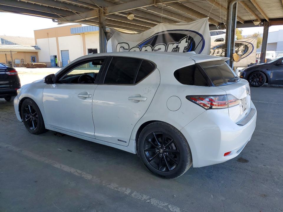 2013 Lexus Ct 200 VIN JTHKD5BH8D2157958 COPART salvage auction — VANDALISM, Ca - Salvage Certificate, sold $40 on 2026-07-21 (photo 2)