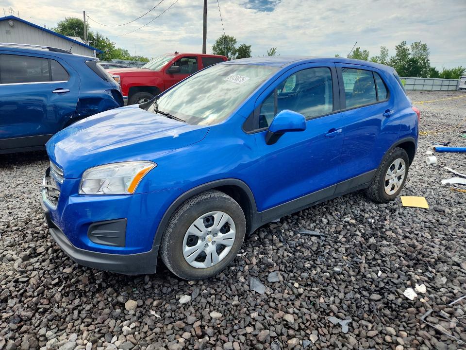 2016 Chevrolet Trax VIN KL7CJKSB7GB760989 COPART salvage auction — FRONT END, Il - Salvage Certificate, sold $1,650 on 2026-07-06 (photo 1)