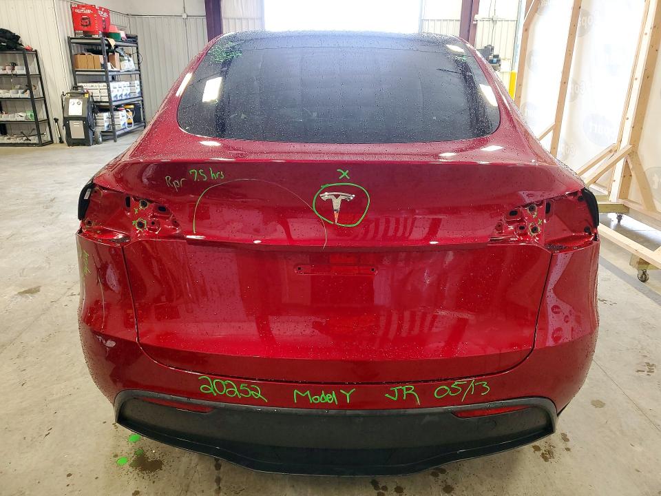 2025 Tesla VIN 7SAYGDED7SA347895 COPART salvage auction — REAR END, NC - SALVAGE CERTIFICATE OF TITLE, sold $6,900 on 2026-07-23 (photo 6)