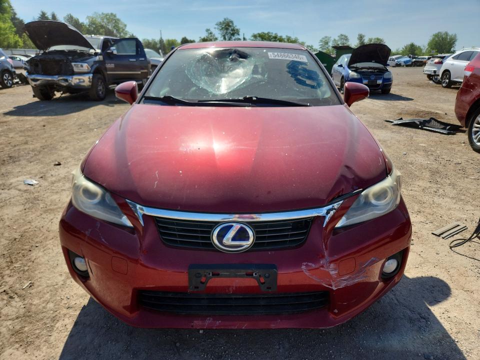 2012 Lexus Ct VIN JTHKD5BH2C2082480 COPART salvage auction — VANDALISM, IL - SALVAGE CERTIFICATE, sold $4,100 on 2026-07-09 (photo 5)
