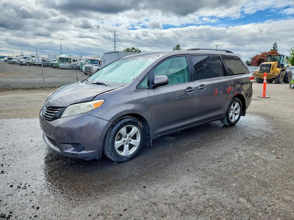 2014 Toyota Sienna VIN 5TDKK3DC5ES435691 COPART salvage auction — FRONT END, Or - Certificate Of Title, sold $2,500 on 2026-07-07 (photo 1)