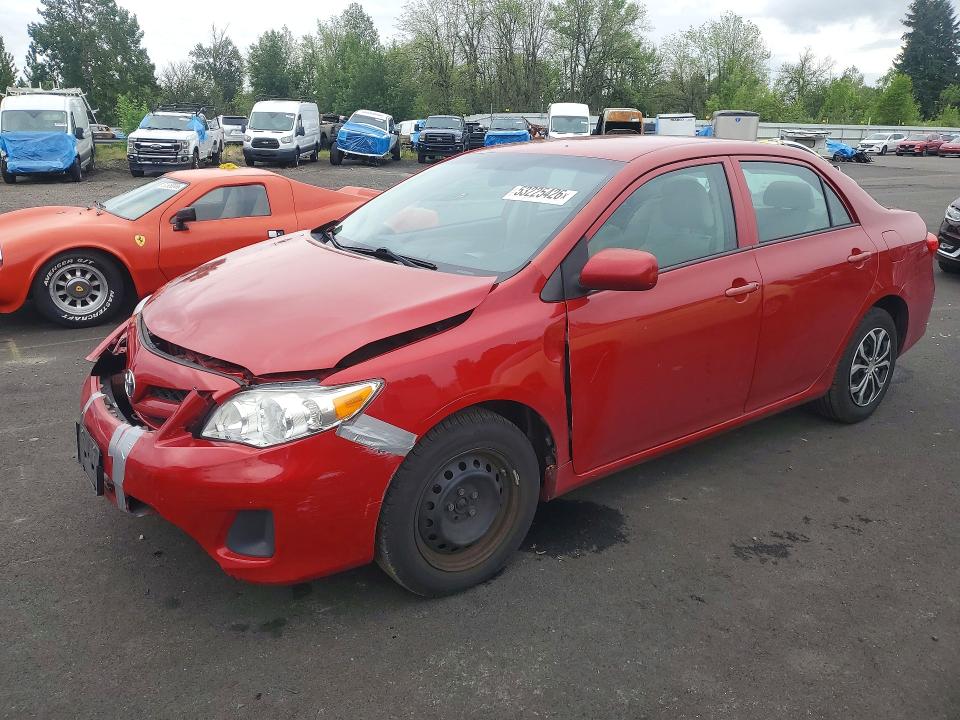 2013 Toyota Corolla VIN 5YFBU4EE1DP152860 COPART salvage auction — FRONT END, Or - Salvage Title Certificate, sold $900 on 2026-07-29 (photo 1)