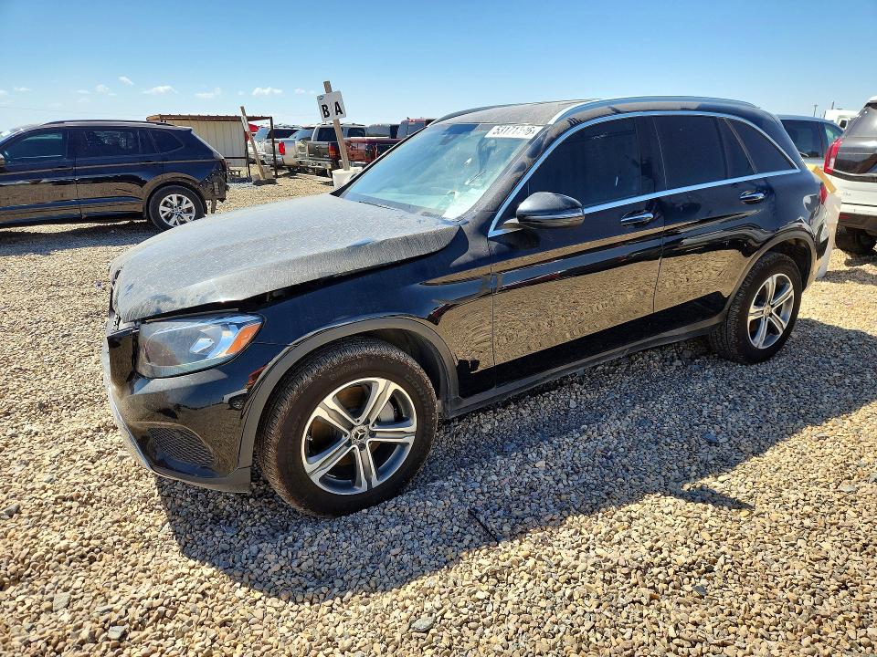 2019 Mercedes-benz Glc VIN WDC0G4JB7K1005027 COPART salvage auction — FRONT END, Tx - Salvage Vehicle Title, sold $6,400 on 2026-08-11 (photo 1)