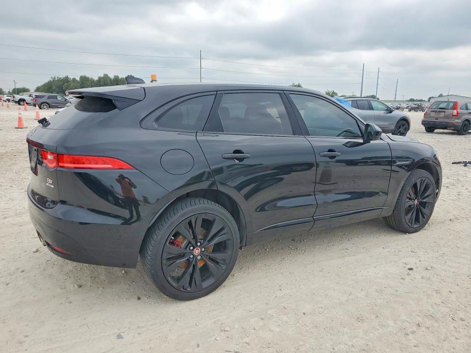 2018 Jaguar F-pace VIN SADCM2FV7JA286784 COPART salvage auction — FRONT END, Tx - Salvage Vehicle Title, sold $80 on 2026-07-23 (photo 3)